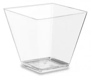 Чашка фуршетная 95мл Ромб 55х56мм прозрачная (ПС) П-Полимер
