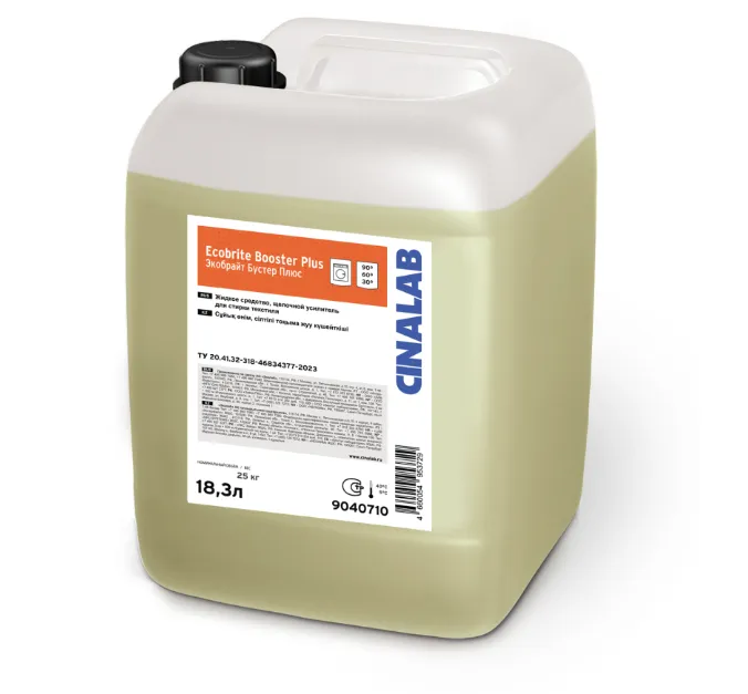 Средство щелочной усилитель стирки Эколаб Ecobrite Booster Plus 18,3 л арт. 9040710